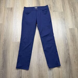 Peter Millar Pants Mens 34x34 Blue Eb66 Performance Chino Golf Casual Tech